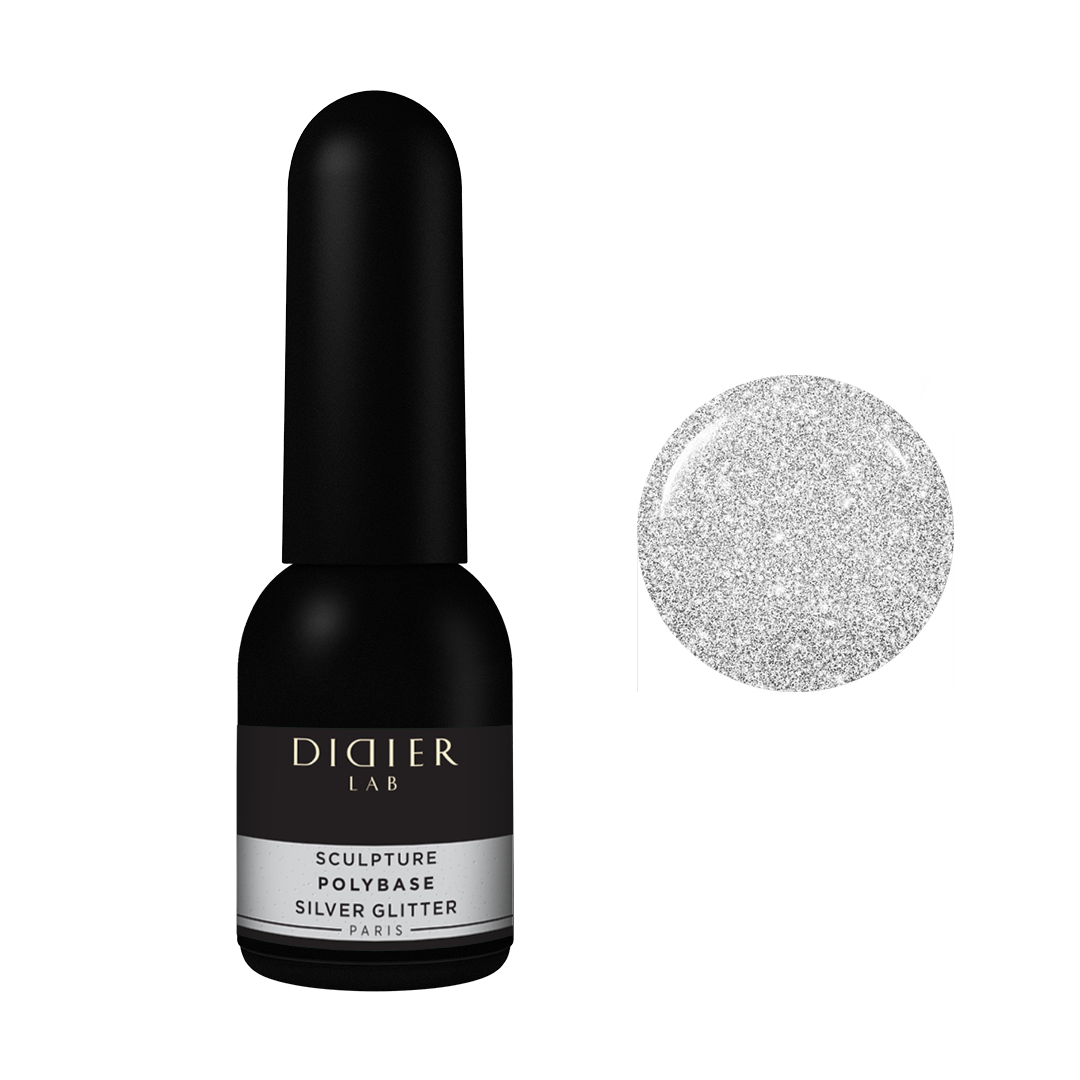 Sculpture Polybase "Didier Lab", Silver Glitter, 10ml