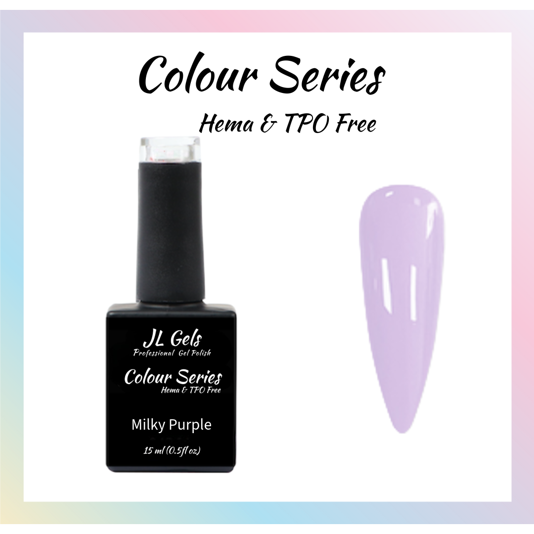 Colour Series, Hema & TPO Free, Milky Purple, 15ml