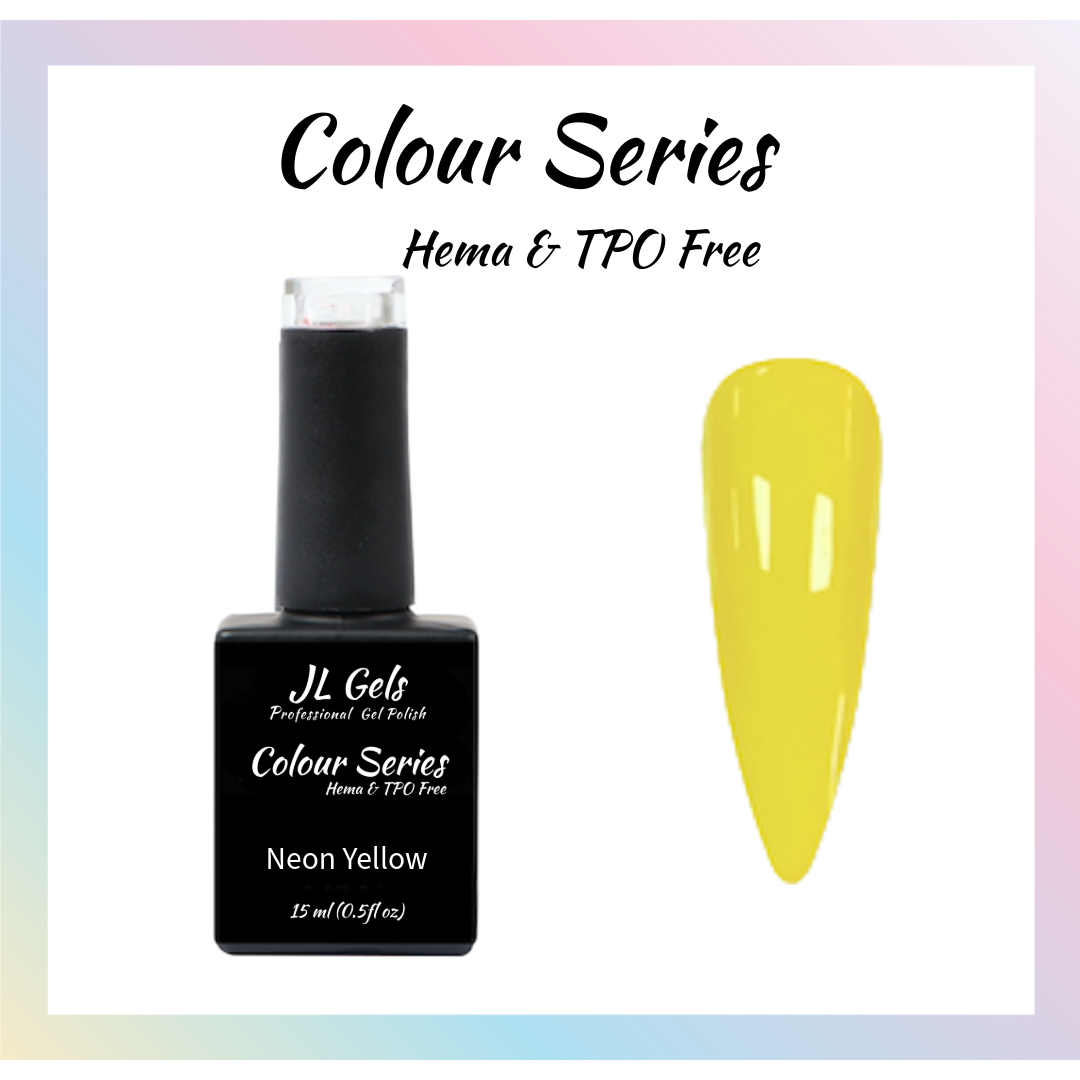 Colour Series, Hema & TPO Free, Neon Yellow, 15ml