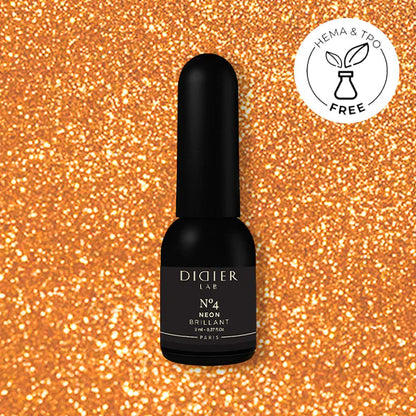 Gel Polish Brillant NEON, Didier Lab, No. 4, HEMA and TPO free, 8 ml