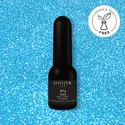 Gel Polish Brillant NEON, Didier Lab, No. 5, HEMA and TPO free, 8 ml