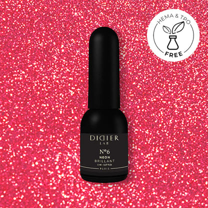 Gel Polish Brillant NEON, Didier Lab, No. 6, HEMA and TPO free, 8 ml