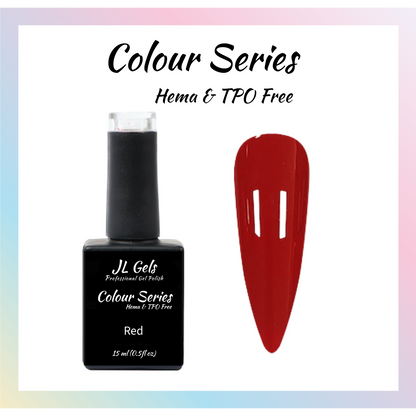 Colour Series, Hema & TPO Free, Red, 15ml