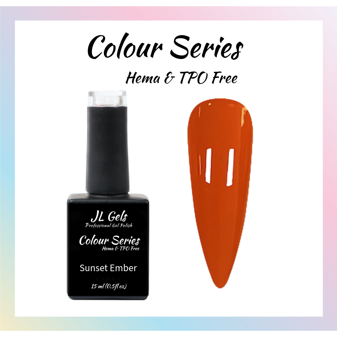 Colour Series, Hema & TPO Free, Sunset Ember, 15ml