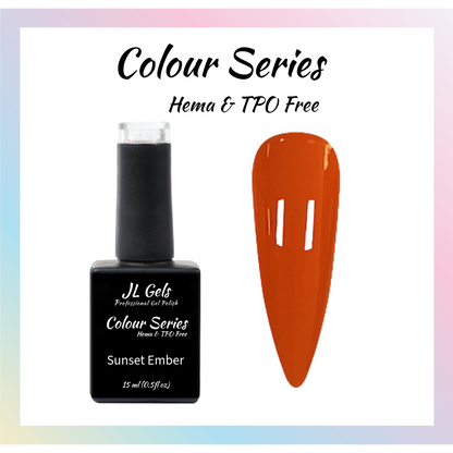 Colour Series, Hema & TPO Free, Sunset Ember, 15ml