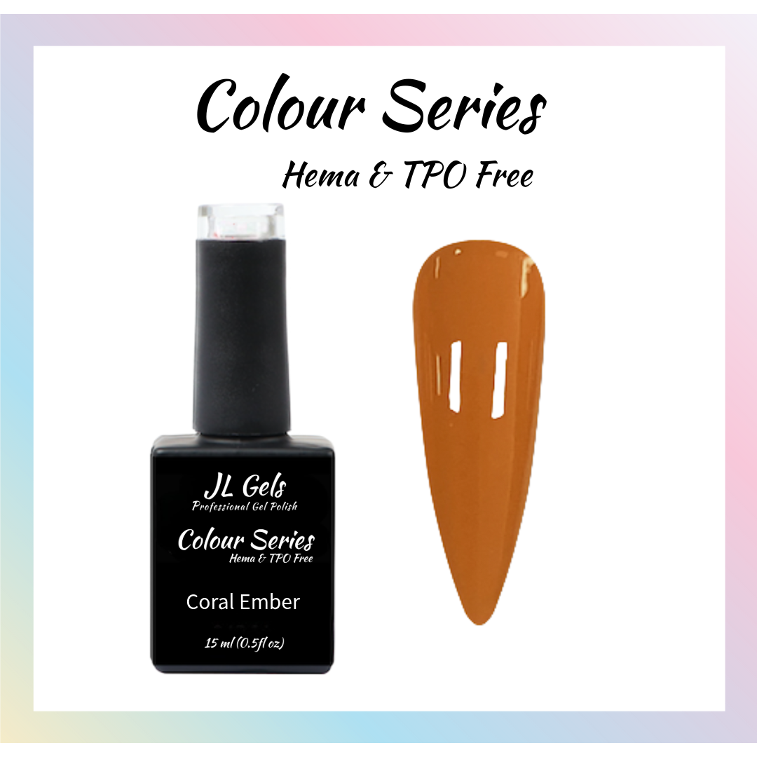Colour Series, Hema & TPO Free, Coral Ember, 15ml