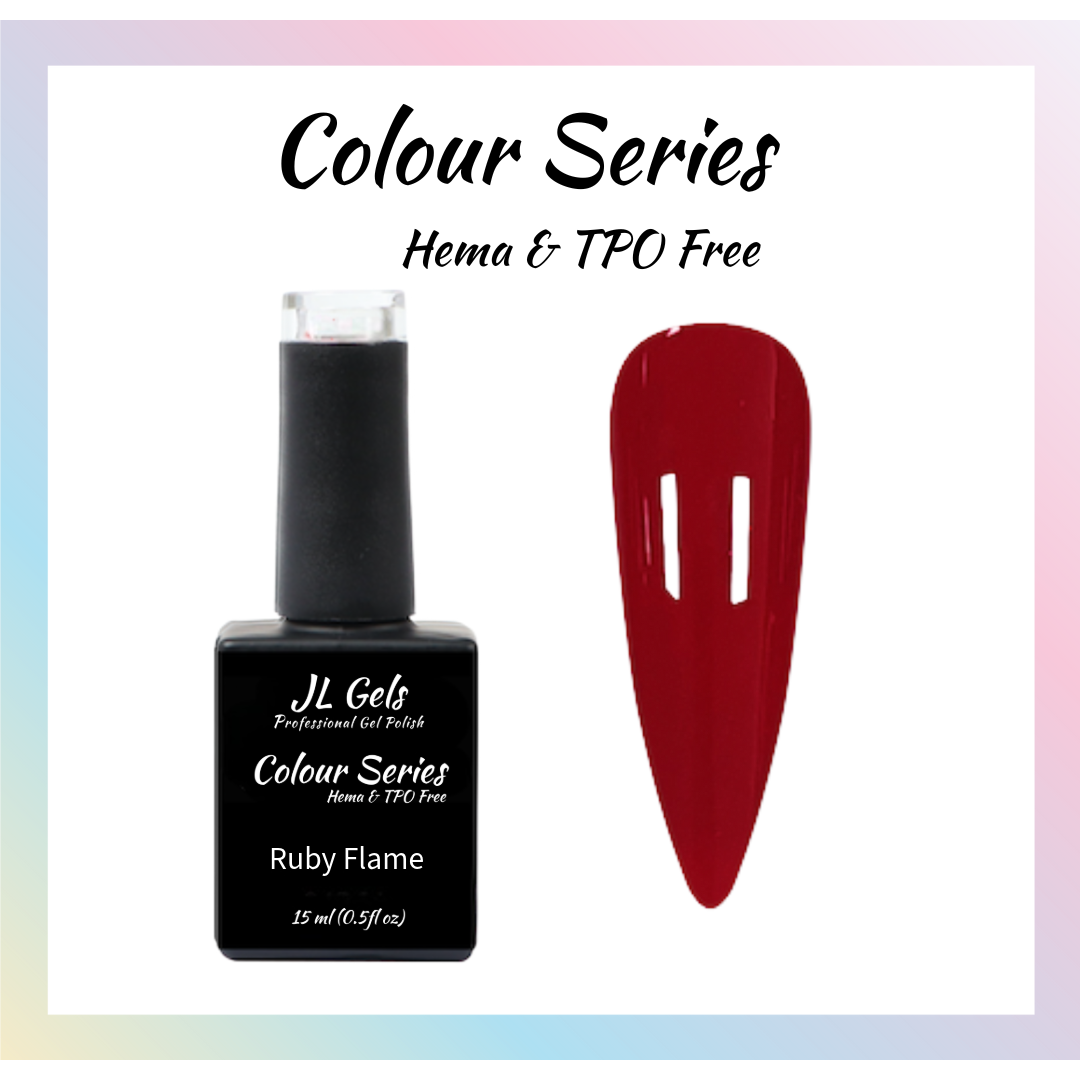 Colour Series, Hema & TPO Free, Ruby Flame, 15ml