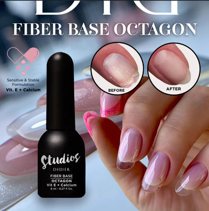 Base Coat "Studios Didier" Fiber Octagon, 8ml