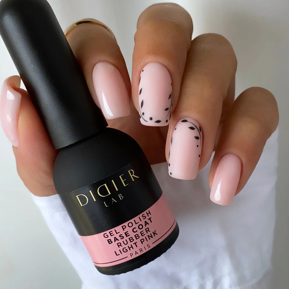 Rubber Base Coat, "Didier Lab", Light Pink, 10ml