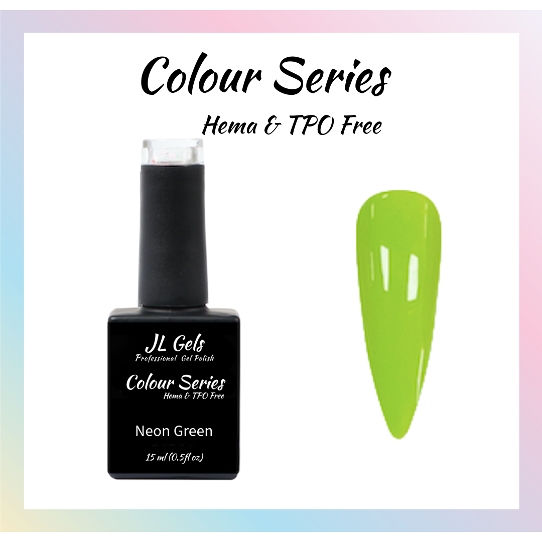 Colour Series, Hema & TPO Free, Neon Green, 15ml