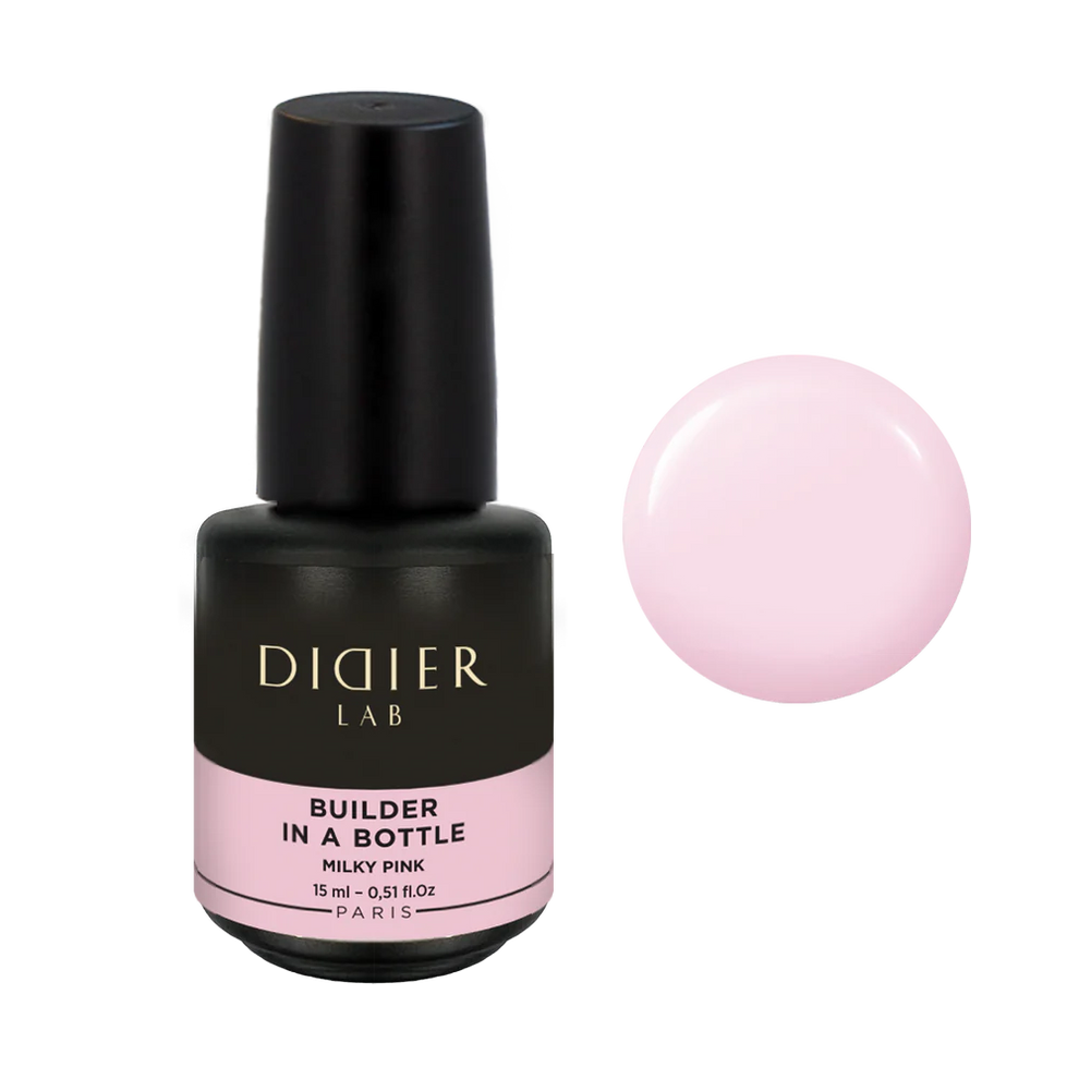 Builder Gel in a Bottle "Didier Lab", Milky Pink, 15ml