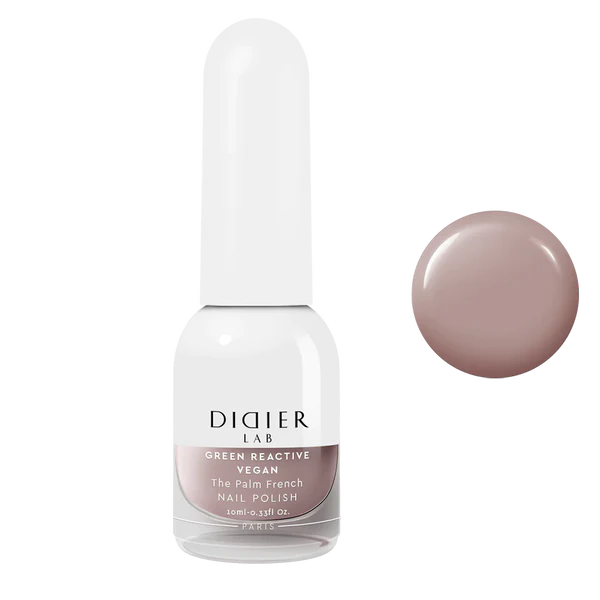 Vegan Nail Polish Green Reactive "Didier Lab" The Palm French, 10ml